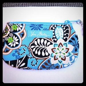 Vera Bradley NWOT Bali Blue Zip ID Case